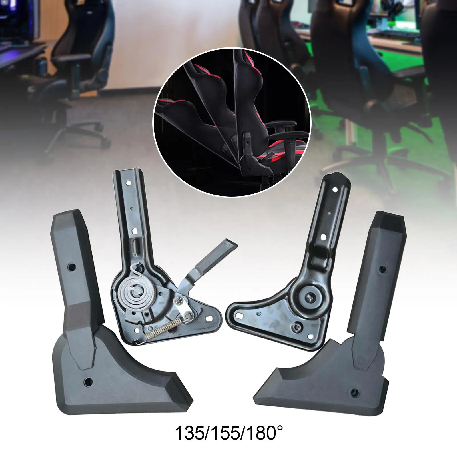 Adjustable Chair Angle Regulator Ergonomic Swivel Office Chair Replacement for Gaming Chair Height Customization thumbnail 5