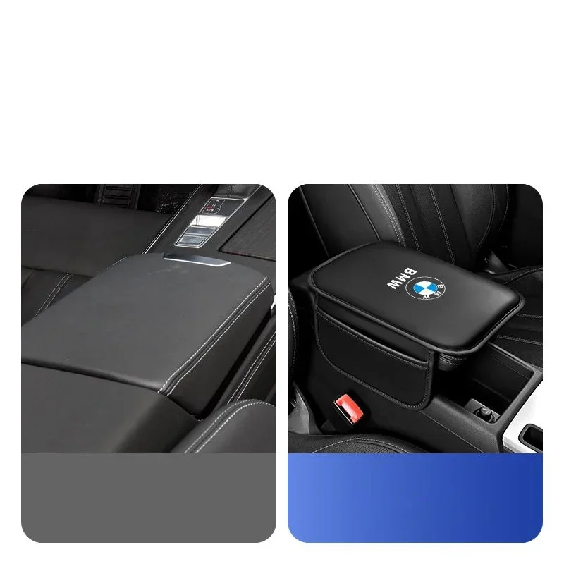 Car Armrest Box Pad Leather Auto Armrest Mat Car Accessories For BMW E63 E70 E88 E90 E92 E93 E39 E46 E60 X3 X4 X5 X6 thumbnail 4