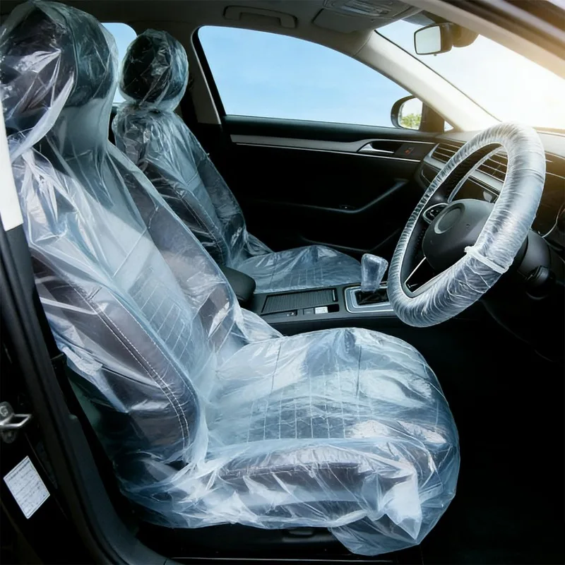 5pcs/sets Disposable Car Seat Covers Protective Anti-Fouling Waterproof Dustproof Protector Universal Auto Interior Supplies thumbnail 6