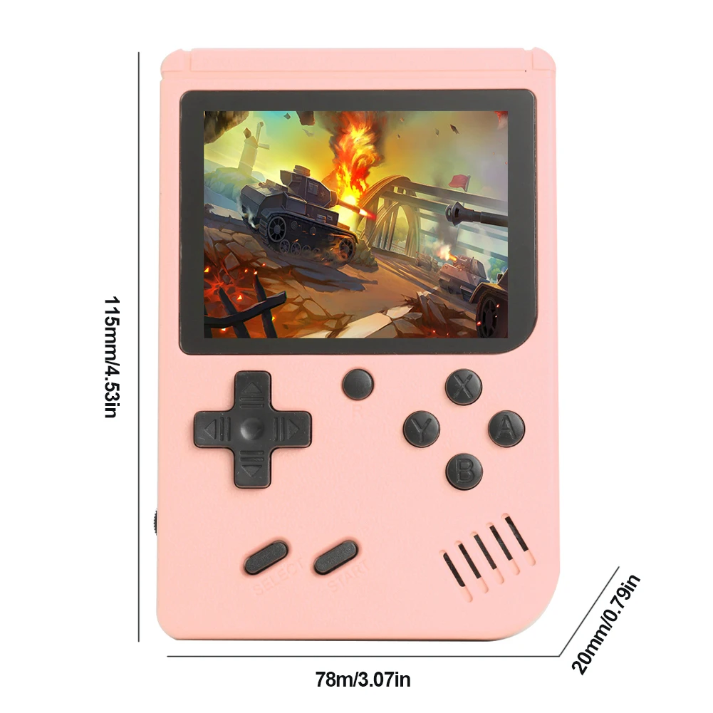 3 Inch Screen Classic Game Player with AV Cable 400/500/800 Games Retro Handheld Games Console Best Birthday Gift for Girls Boys thumbnail 6