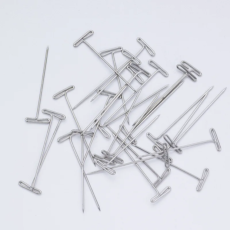 Wig T Pins For Mannequin Head Wig Fixing Holding Blocking Pins Hair Extensions Styling Tools Salon Hairdressing Accessories thumbnail 5