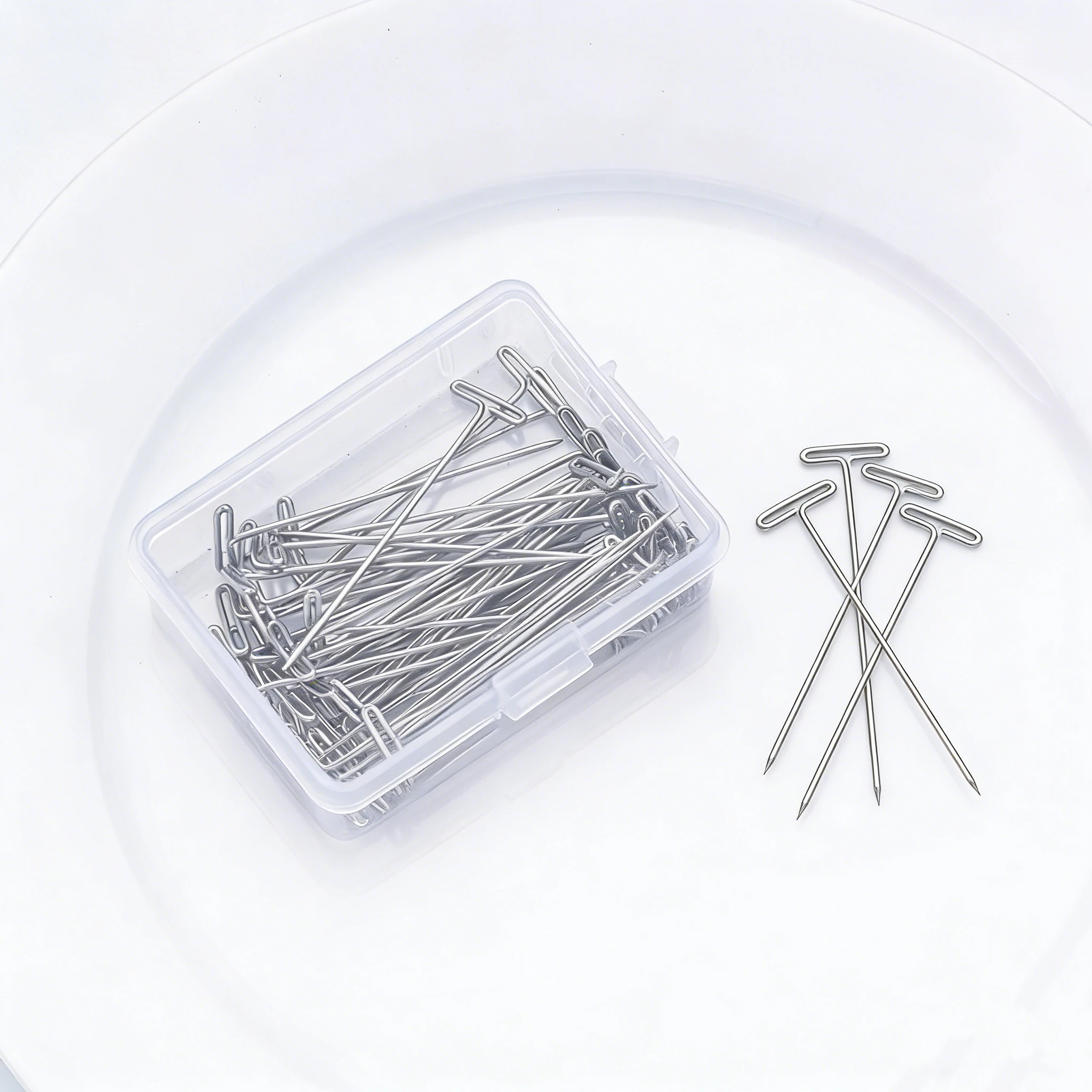 Wig T Pins For Mannequin Head Wig Fixing Holding Blocking Pins Hair Extensions Styling Tools Salon Hairdressing Accessories thumbnail 3