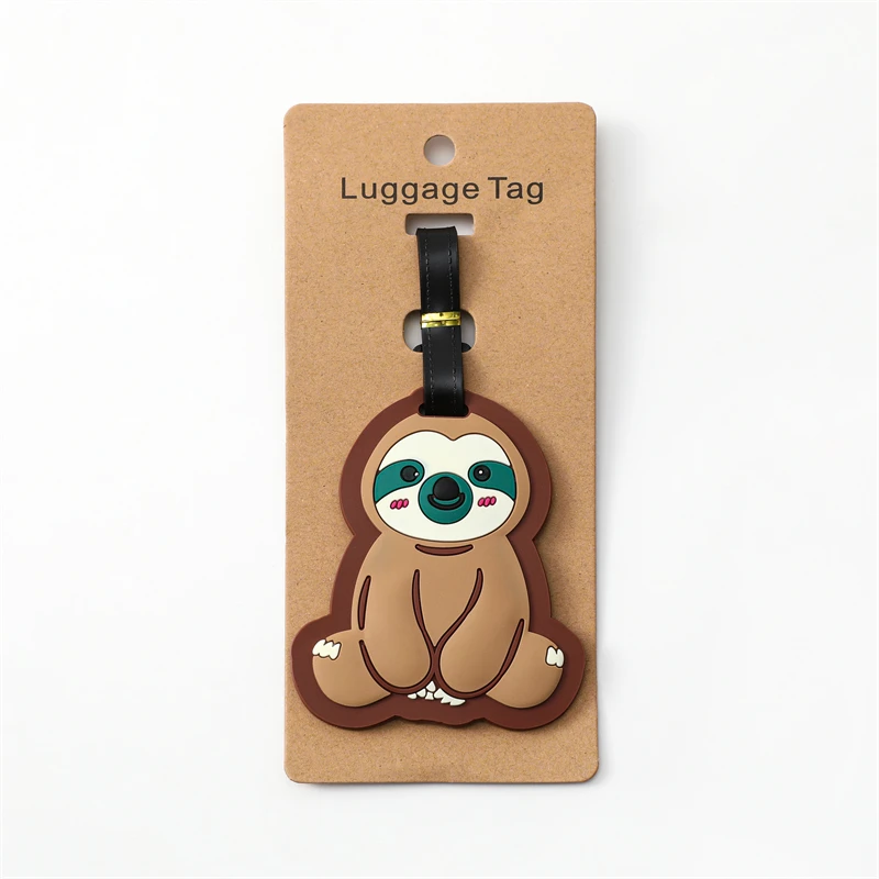 Cute Luggage Travel Accessories Tag Silica Gel Suitcase ID Addres Holder Baggage Boarding Tag Portable Label thumbnail 4