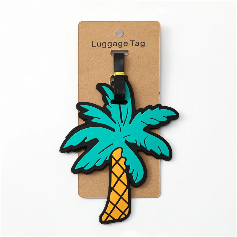 Cute Luggage Travel Accessories Tag Silica Gel Suitcase ID Addres Holder Baggage Boarding Tag Portable Label thumbnail 5
