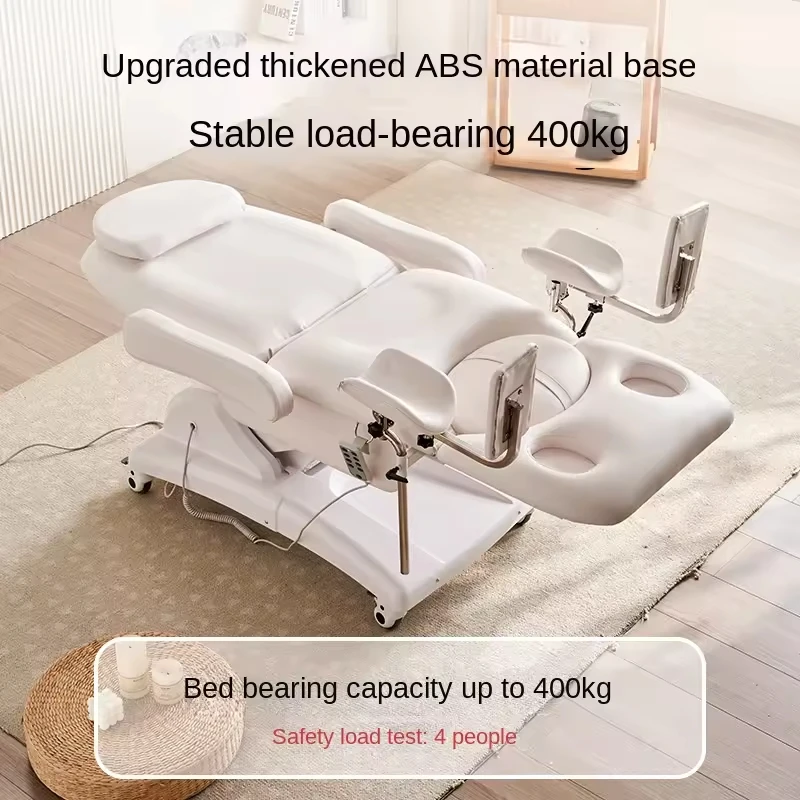 Gynecological Examination Table Electric Hydraulic Adjustable Height Stable Structure Medical Exam Bed High Quality PU Leather thumbnail 4