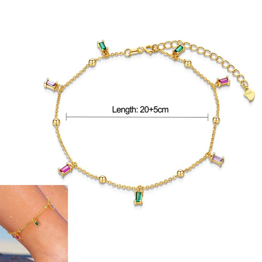 925 Sterling Silver Evil Eye Anklet For Women Boho Star Pearl Layered Ankle Bracelet Beach Jewelry thumbnail 5