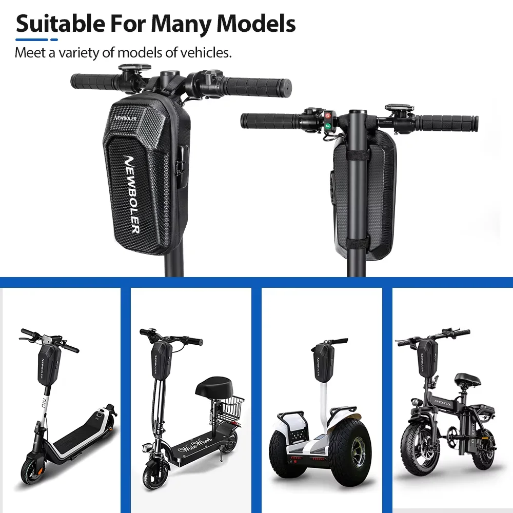 NEWBOLER 5L Electric Scooter Front Bag With Password Lock Large Capacity Electric Scooter Bag Outdoor Storage For Xiaomi Scooter thumbnail 4
