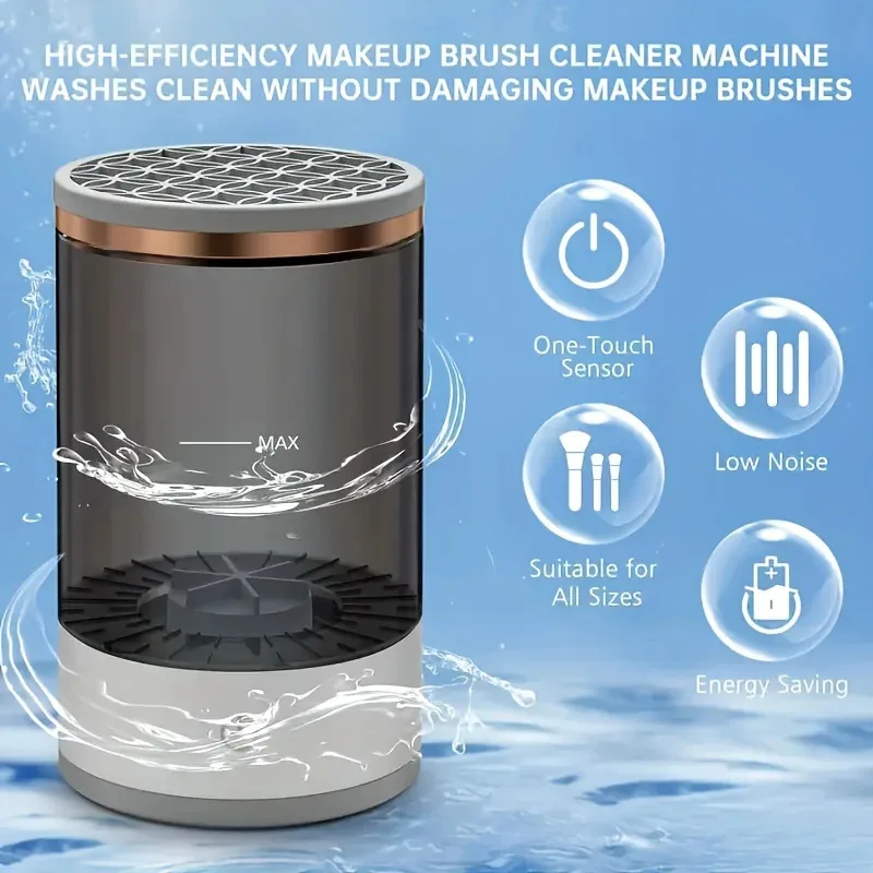 USB Powered Makeup Brush Cleaner And Dryer Odorless Battery Free Plug And Play Essential Beauty Tool For Cosmetic Brushes thumbnail 3