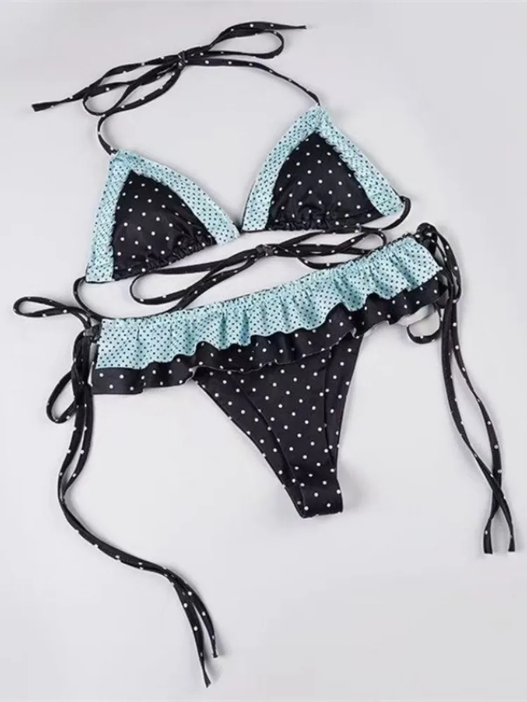High Waist 2-Piece Split Bikini Set for Women 2026 - Print Trendy Swimwear Chic Beach Vacation Summer Party Fashion thumbnail 5