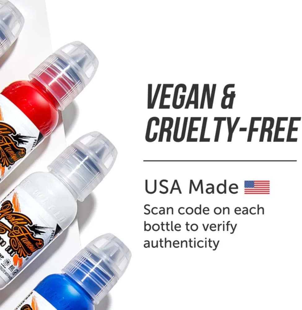 15ML 1/2oz Sailor Jerry Red Tattoo Ink Body Art Tattoo Ink Vibrant Vegan Long Lasting No Color Loss Professional Tattoo Ink thumbnail 3