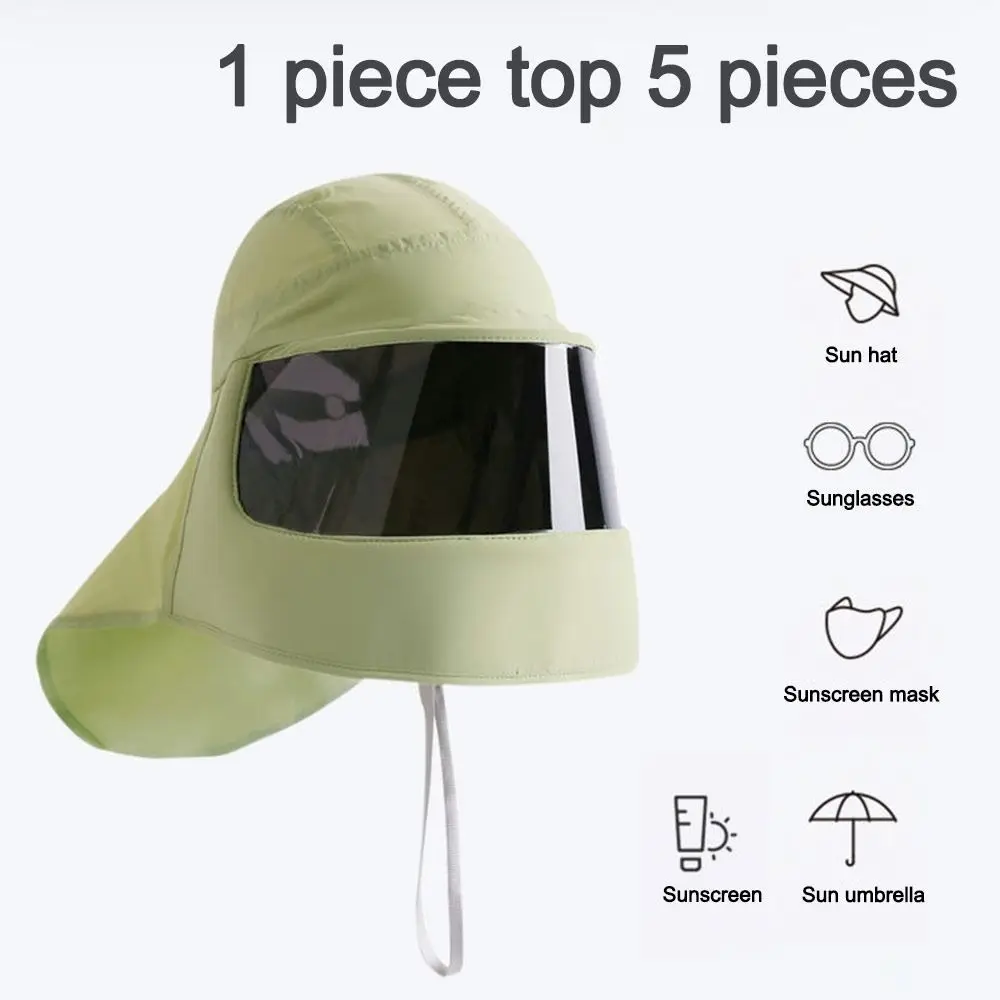 New Anti-UV Summer Sun Hats Shades Neck Breathable Sunshade Hat Cycling Sun Hat Outdoor thumbnail 5