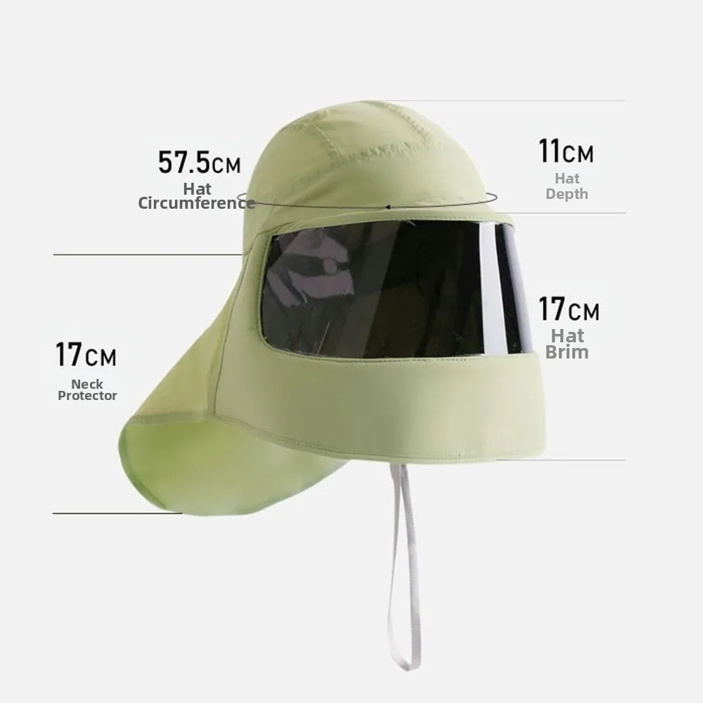 New Anti-UV Summer Sun Hats Shades Neck Breathable Sunshade Hat Cycling Sun Hat Outdoor thumbnail 6