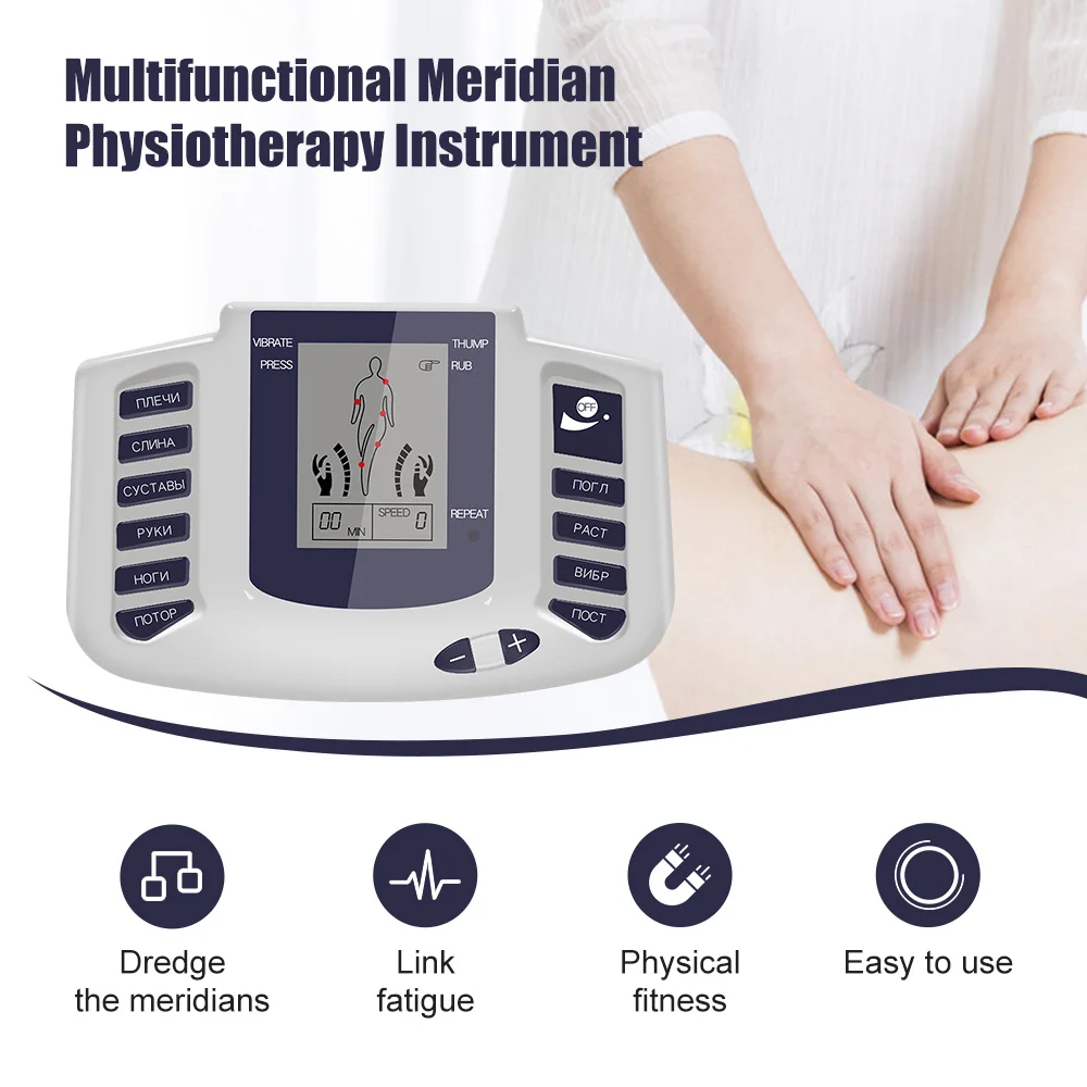 Electric EMS Acupuncture Body Massage Physiotherapy Tens Muscle Stimulator Therapy Slimming Machine Electro Stimulator 16 Pads thumbnail 2
