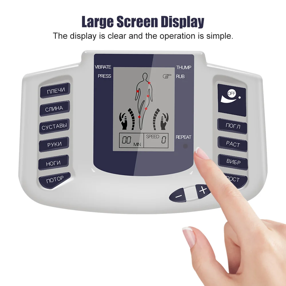Electric EMS Acupuncture Body Massage Physiotherapy Tens Muscle Stimulator Therapy Slimming Machine Electro Stimulator 16 Pads thumbnail 5