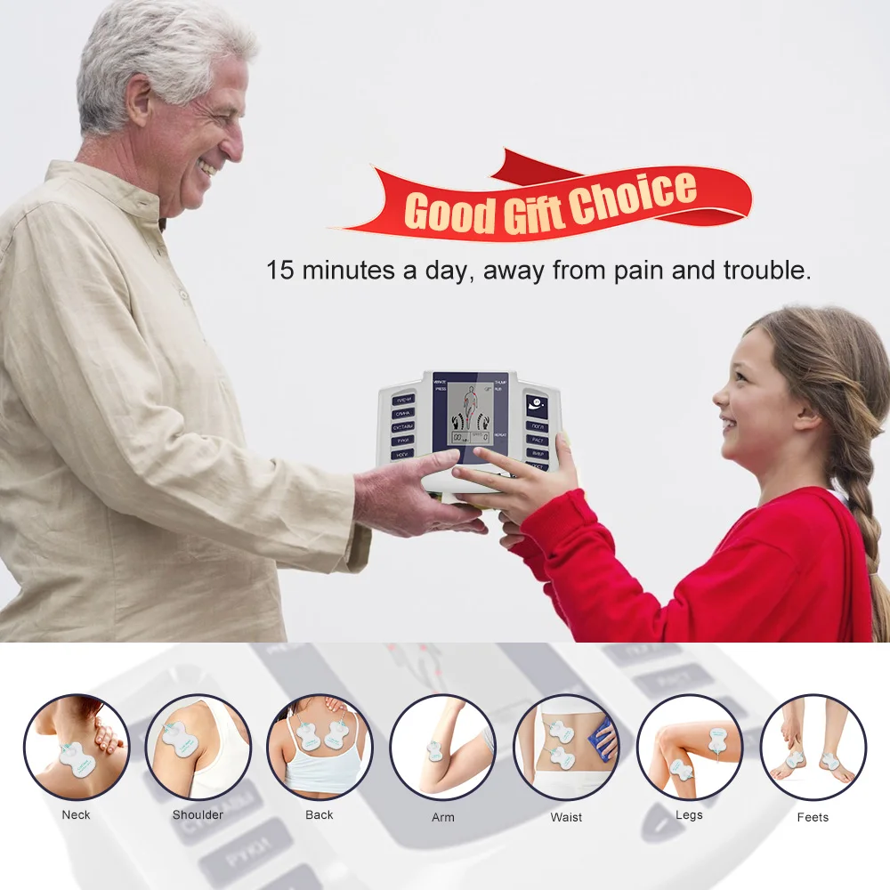 Electric EMS Acupuncture Body Massage Physiotherapy Tens Muscle Stimulator Therapy Slimming Machine Electro Stimulator 16 Pads thumbnail 6
