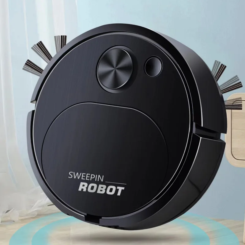 New USB Robotic Vacuum Cleaner Mopping 3-in-1 Intelligent Wireless Floor Sweeping Machine 1500Pa, Suitable for Home Office thumbnail 4