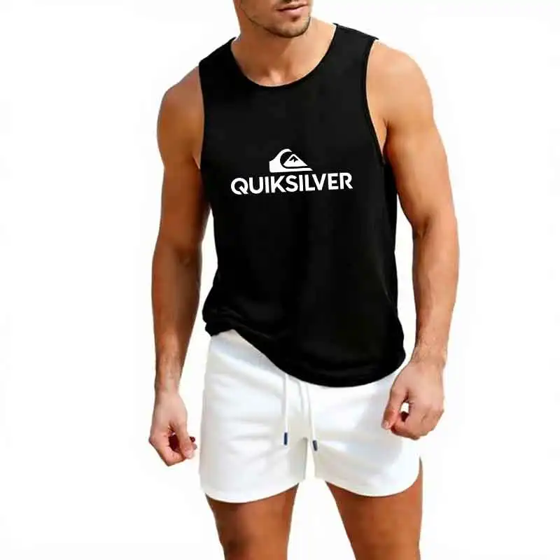 Gym Tank Top Running Sleeveless Shirt Fitness Workout Vest Men Basketball Jersey Training Bodybuilding Workout Stringer Singlets thumbnail 3