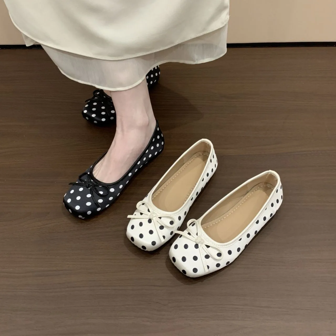 Spring and Autumn Elegant Square Butterfly Sexy Low Heel Mom Shoes Fashionable Best Selling New Comfortable Women's Shoes thumbnail 2