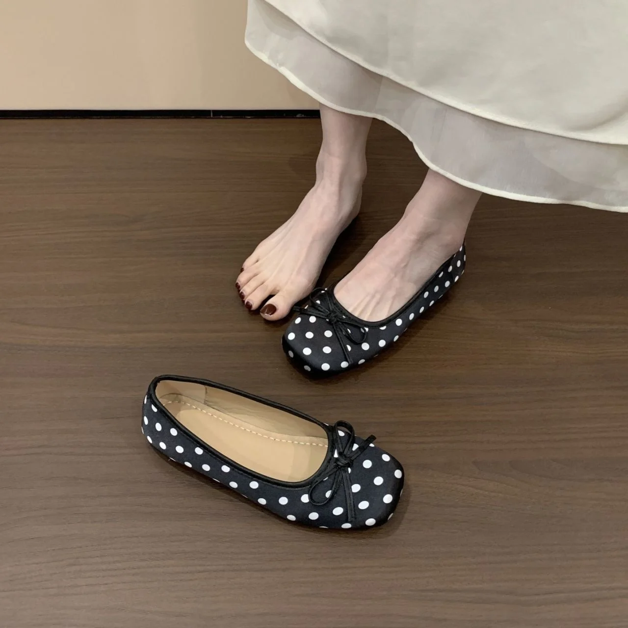 Spring and Autumn Elegant Square Butterfly Sexy Low Heel Mom Shoes Fashionable Best Selling New Comfortable Women's Shoes thumbnail 6