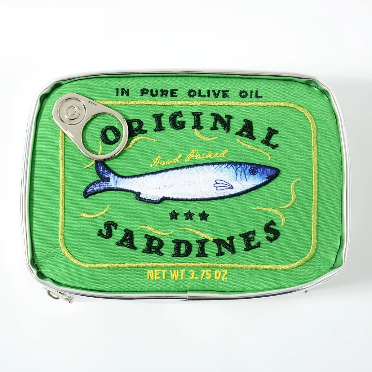YANZAI Kawaii Canned Sardines Style Makeup Bag Cute Travel Cosmetic Bag Bath Wash Bag Creative Makeup Pouch Case Beauty Bag thumbnail 6