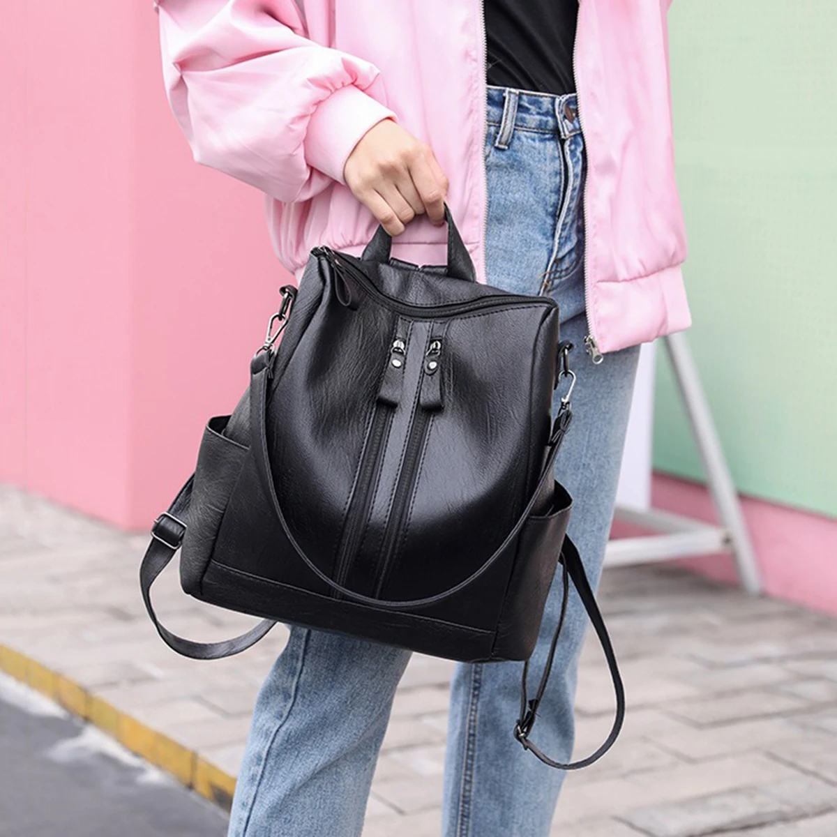 Women's Fashion Casual Backpack, Small Lightweight Daily Travel Bag for College, Commute, Outdoor, Cute Everyday Shoulder Bag thumbnail 4