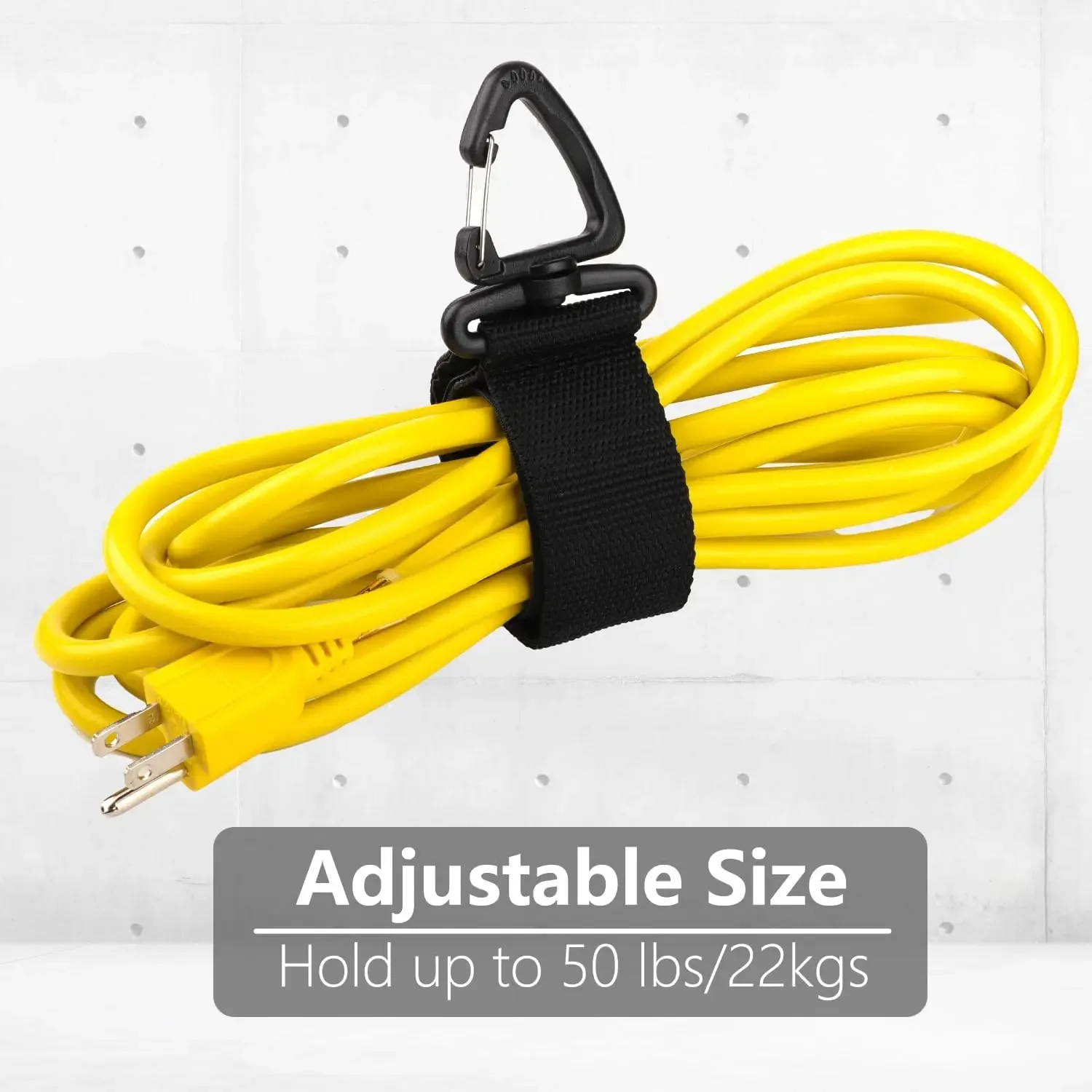 10/5/1PCS Rotate Buckle Wire Manager Power Cord Management Nylon Heavy Cord Storage Straps for Cable Hoses Car Organizer Holder thumbnail 2