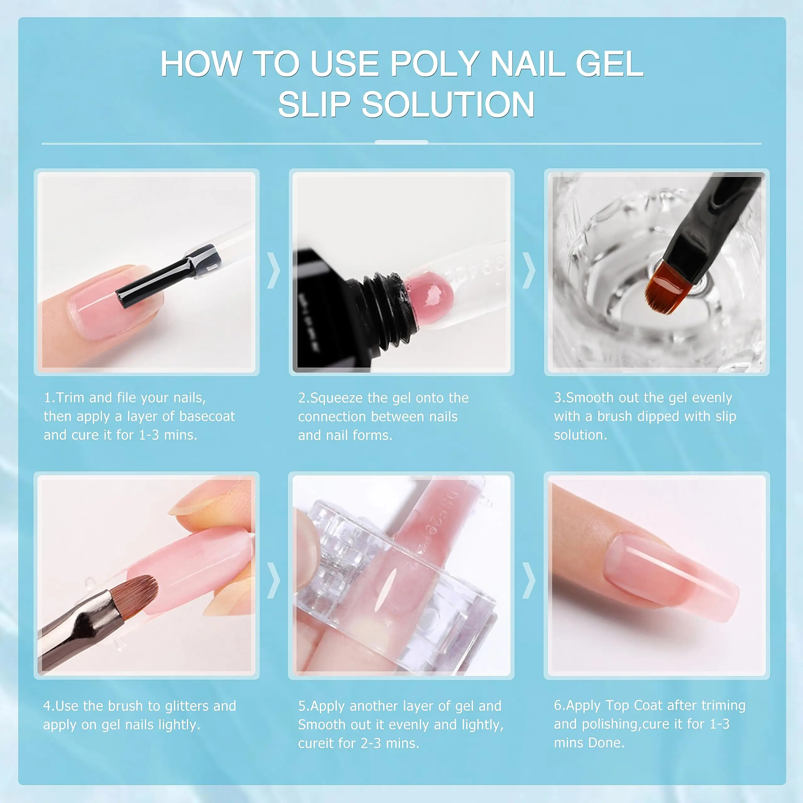 75ml Slip Solution for Poly Gel Builder Acrylic Gel Brush Cleaner Quickly And Thoroughly Remove Nail Polish 2pcs per set thumbnail 6