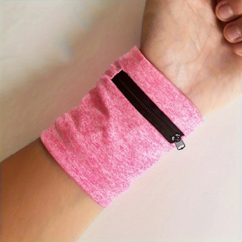 Zipper Running Bags Lightweight Wrist Wallet Pouch for Phone Key Card Sweatband Gym Fitness Sports Cycling Wristband Arm Bag thumbnail 3