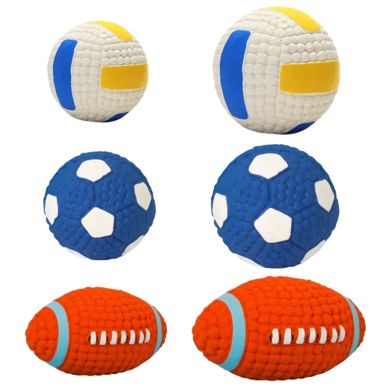 Toys For Dog Chihuahua Balls Anti Bite Dog Chew Toy Pet Squeak Toys Dog Toys Natural Latex Dog Safe Interactive Toys Accessories thumbnail 5