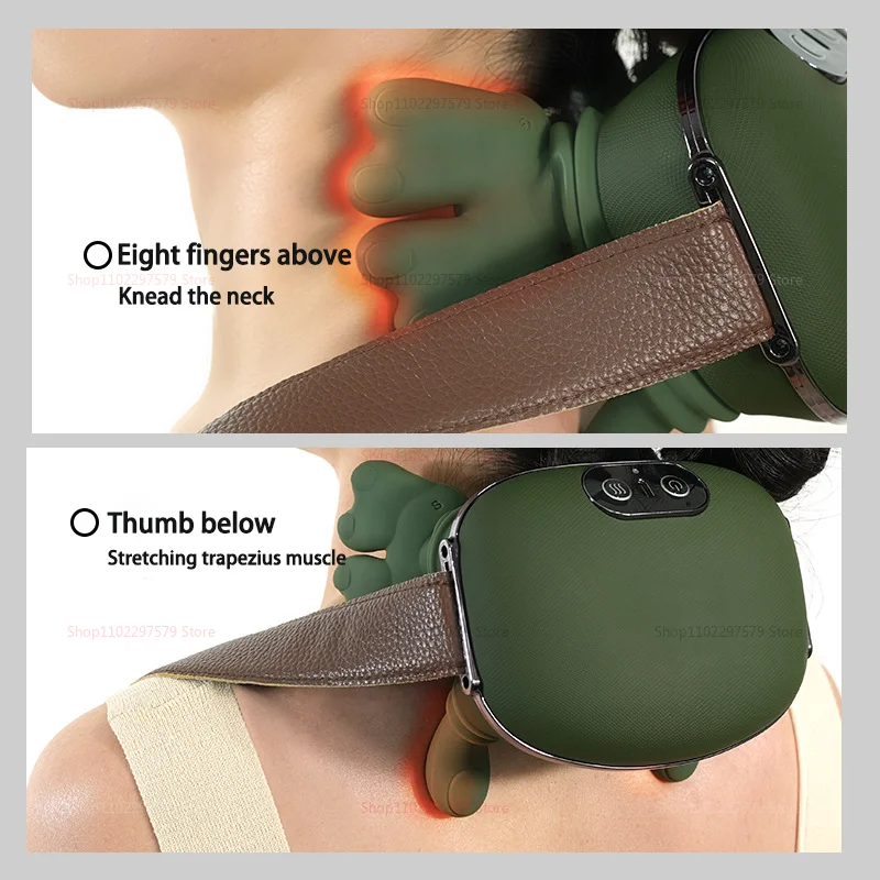 New cross-border trapezius cervical massager, neck massager, shoulder and neck kneading massager, neck protection device thumbnail 4