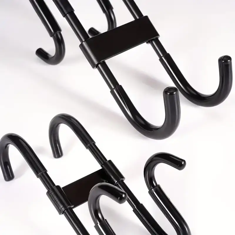 1/2pcs Heavy Duty No-Drill Shower Hook for Glass Doors – Rust-Resistant, Adhesive/Screw Mount, Holds Towels & Robes thumbnail 3