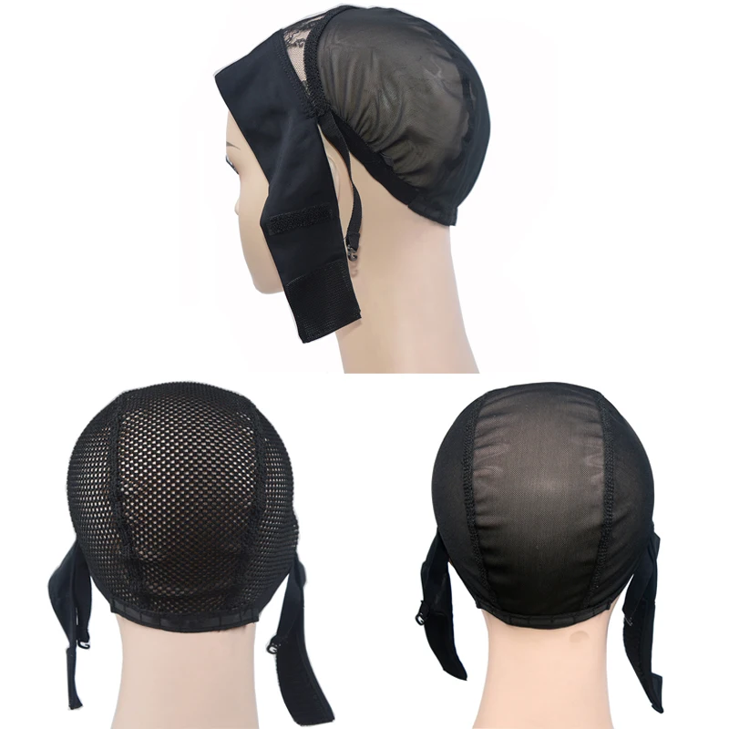 1 piece mesh wig cap with adjustable headband wig cap wig grip cap for making wigs thumbnail 5