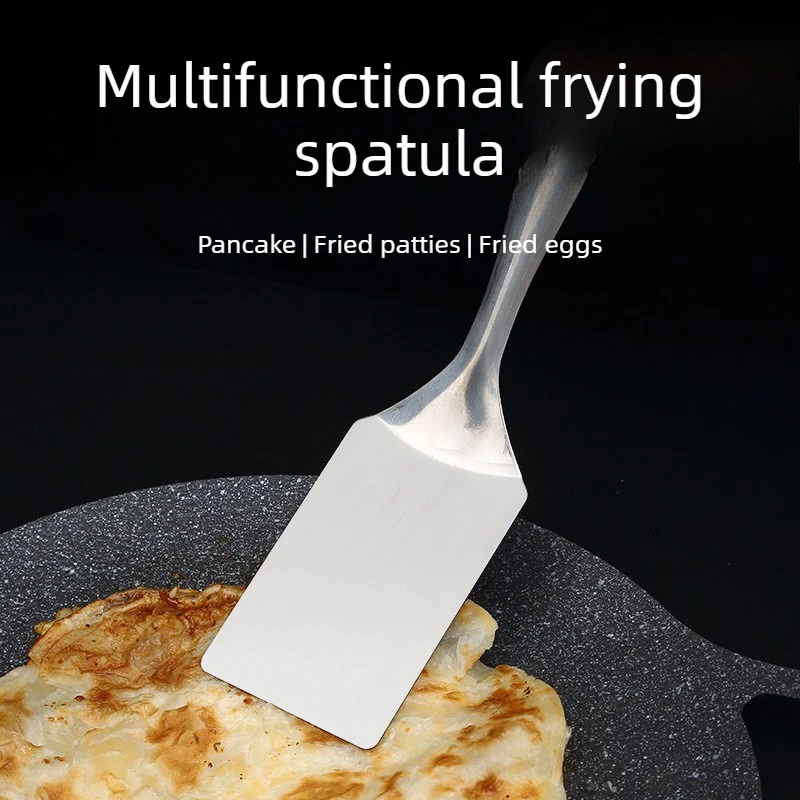 Stainless Steel Flat Spatula, Multi-purpose Small Pan Spatula for Restaurant Home, Steak Pancake Teppanyaki Tiramisu Cooking Tur thumbnail 2