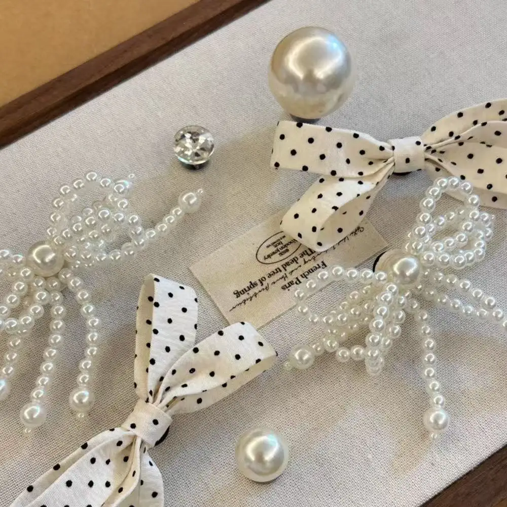 Luxury pearl bow Shoe Charms Set Women Retro Ballet Shoes corc charms pack fashion Shoe decorations DIY Shoe Accessories thumbnail 4