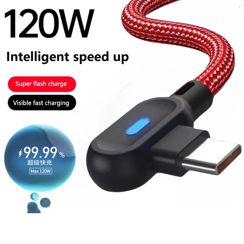 0.25/1/2M 90 Degree USB Type C Cable Fast Charging USB A To Micro Cable USB C Data Cable For Samsung Xiaomi Huawei Android thumbnail 2