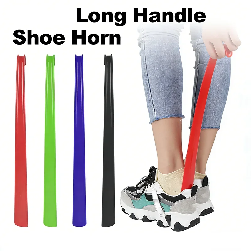 Extra Long Plastic Shoehorn Hotel Household Shoe Insertion Aid Lazy Shoe Horn Draw Helper Shoe Wearer Shoe Lifter