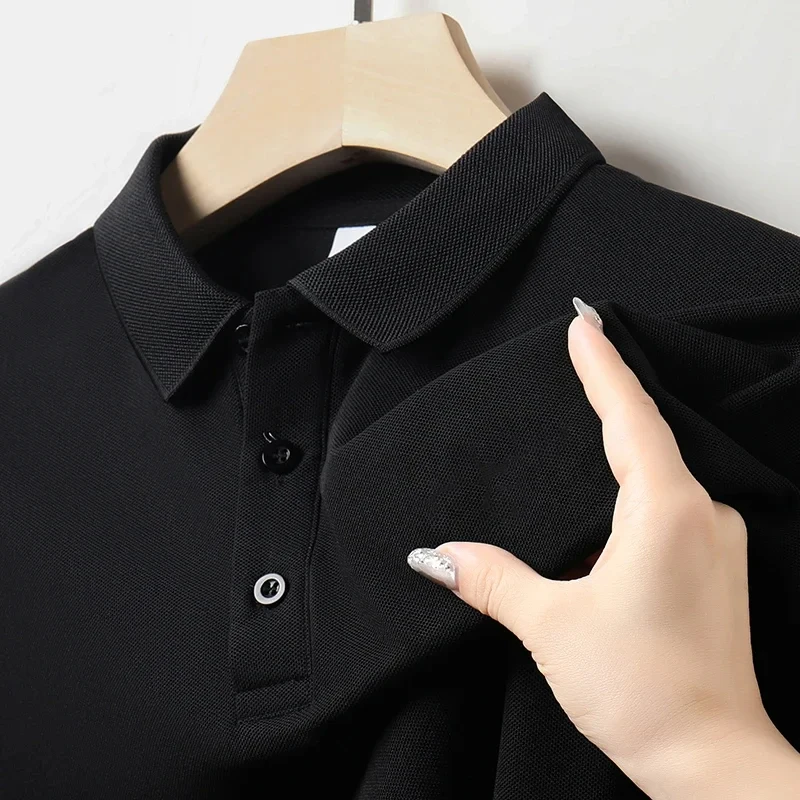High Quality Breathable Men Women Polo Shirts Casual Solid Color Short Sleeve