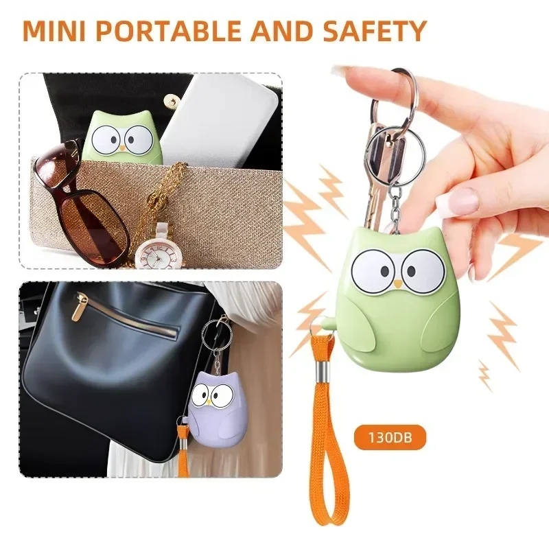 Personal Self Defense Alarm 130db Self Defense Siren Safety Alarm For Women Girl Personal Keychain Alarm thumbnail 5