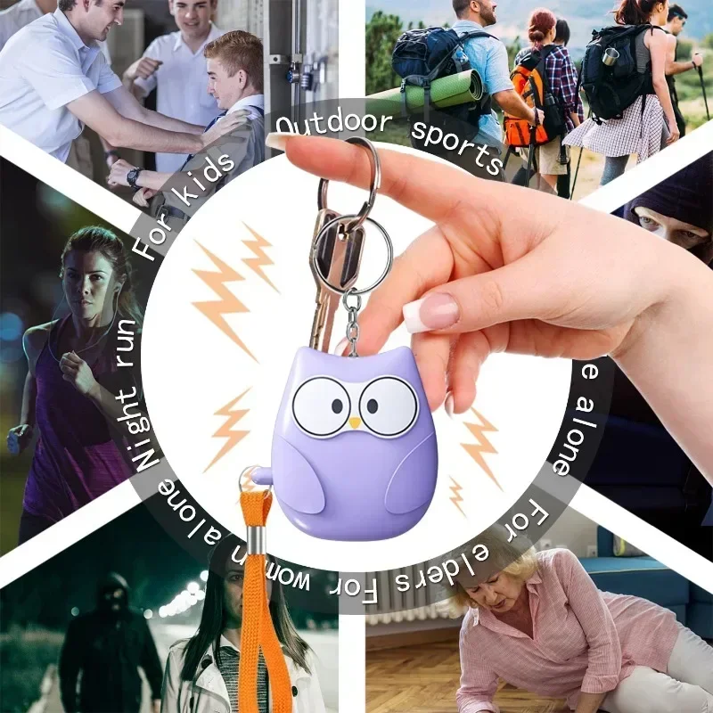 Personal Self Defense Alarm 130db Self Defense Siren Safety Alarm For Women Girl Personal Keychain Alarm thumbnail 3