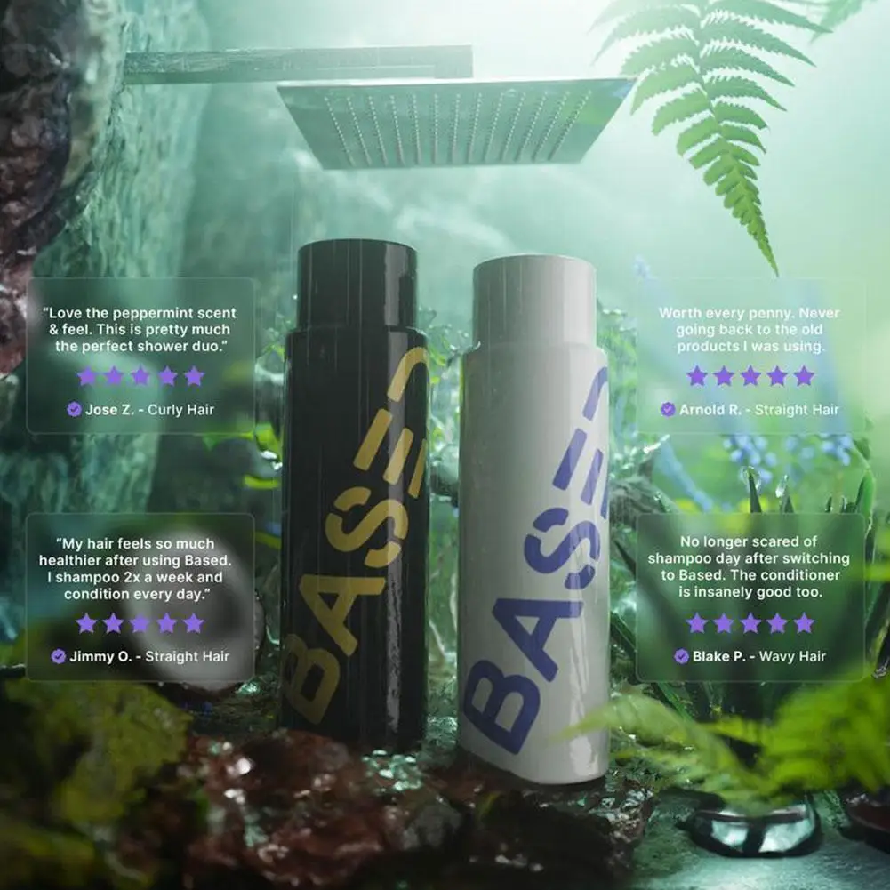 Based Men's Hair Care Set Lasting Sea Salt Hair Spray For Perfect Looks Aloe Vera Cleaning Shampoo Coconut Oil Hair Conditioner thumbnail 4