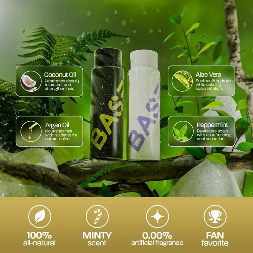 Based Men's Hair Care Set Lasting Sea Salt Hair Spray For Perfect Looks Aloe Vera Cleaning Shampoo Coconut Oil Hair Conditioner thumbnail 3