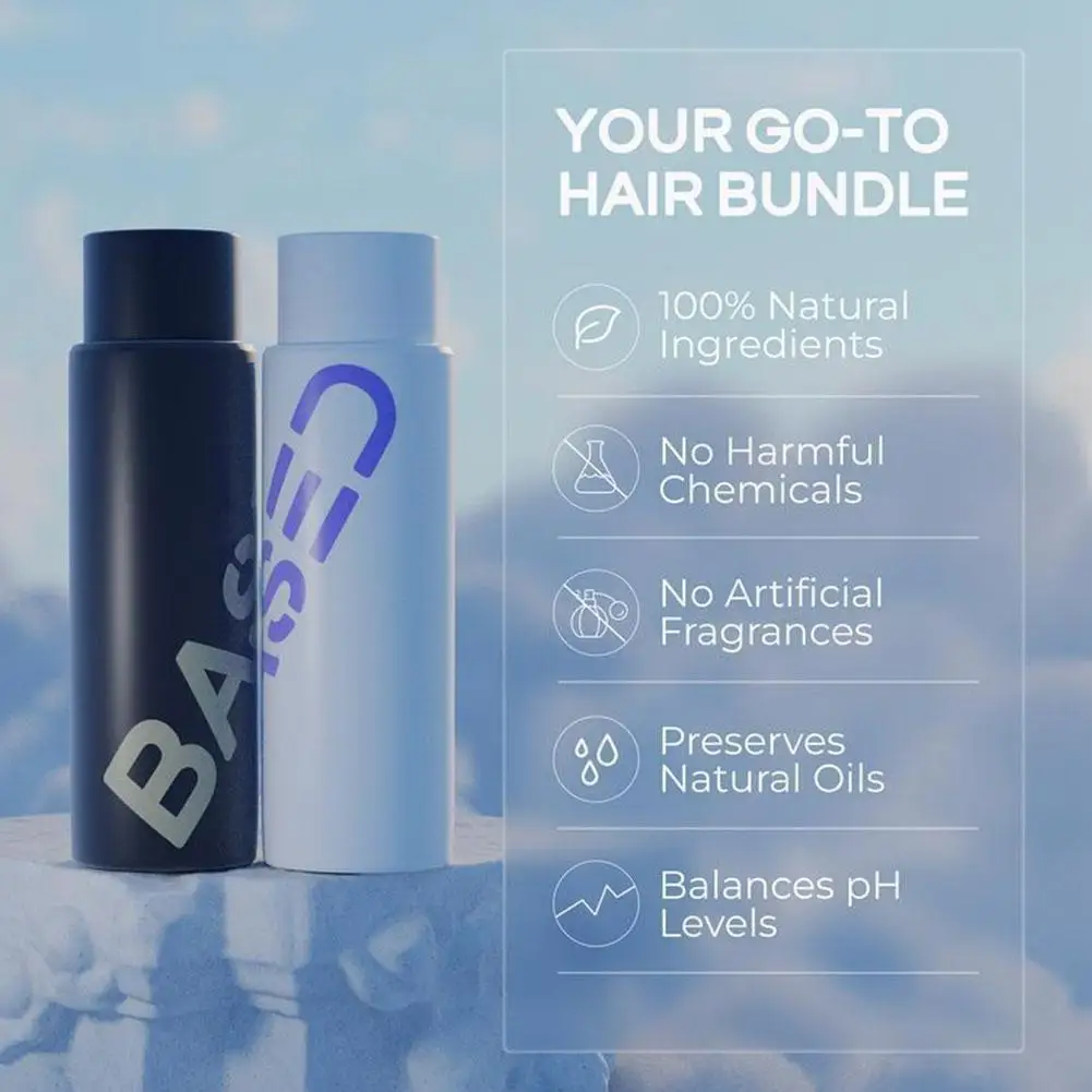 Based Men's Hair Care Set Lasting Sea Salt Hair Spray For Perfect Looks Aloe Vera Cleaning Shampoo Coconut Oil Hair Conditioner thumbnail 5