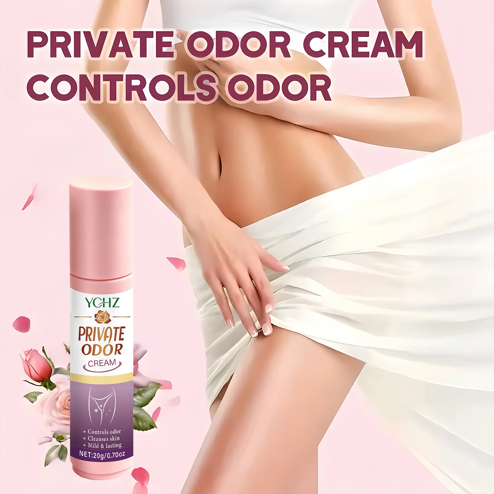 Women's Intimate Cream, Women's Underwear Deodorant Fresh Fragrance, Personal Underwear Hygiene Care Product-20G thumbnail 5