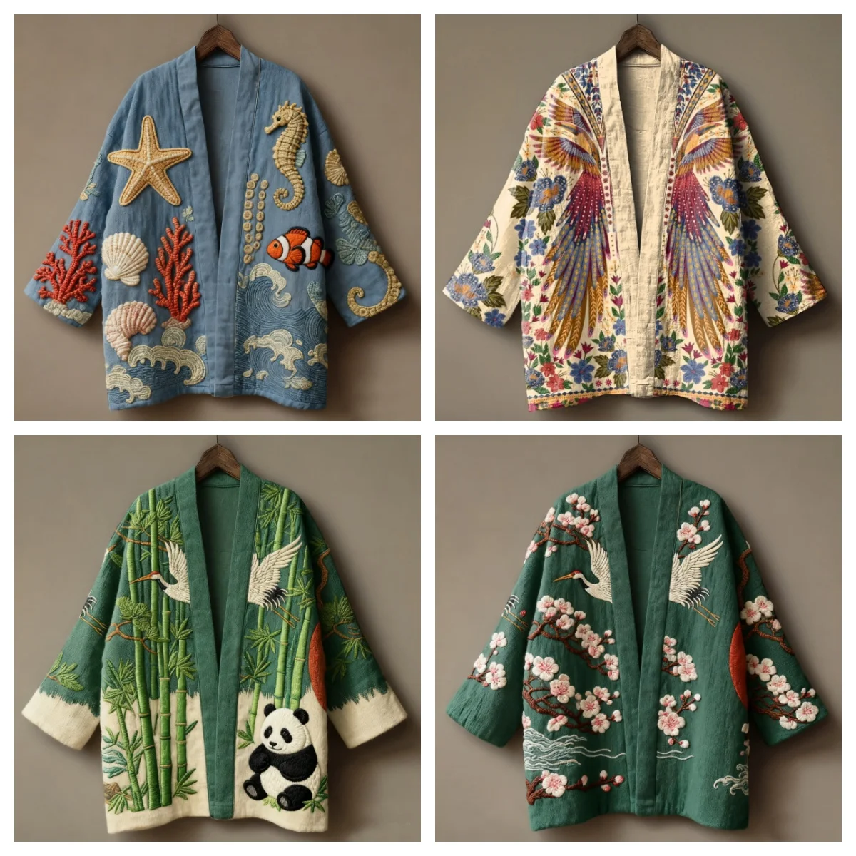 Men Japanese Traditional Haori Women Top Chinese Style Flower Print Kimono Shirt Fashion Beach Clothing Harajuku Cardigan Yukata