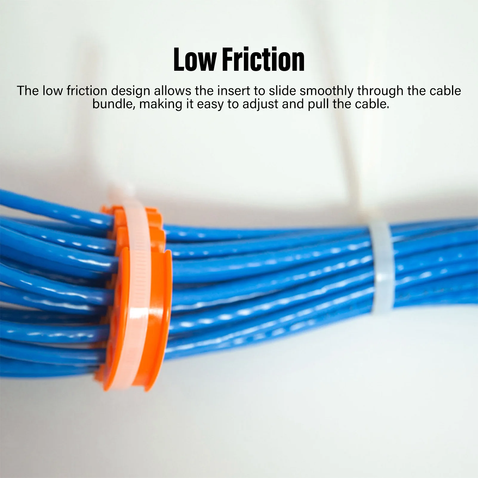 Network Cable Organizer Wire Comb 0.3in Hole Diameter Anti Entanglement Cable Management Organizing Tool for 30 Network Cables thumbnail 4