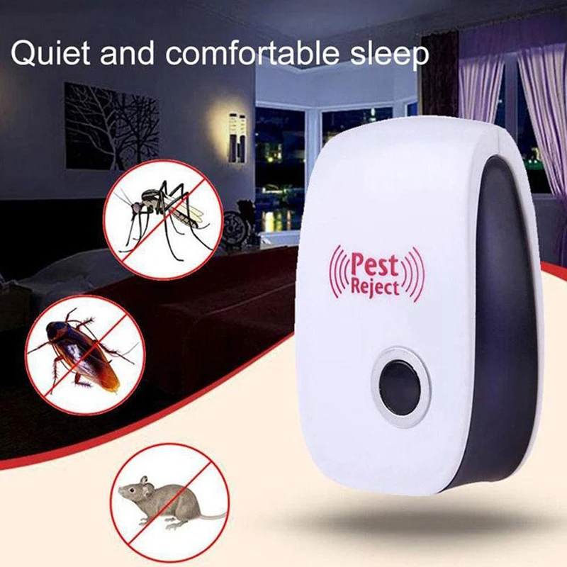 1-8pcs Plug Electric Ultrasonic Anti Mosquito Rodent Control Indoor Insect Killer Zapper Repellent Plug US European Standard thumbnail 3