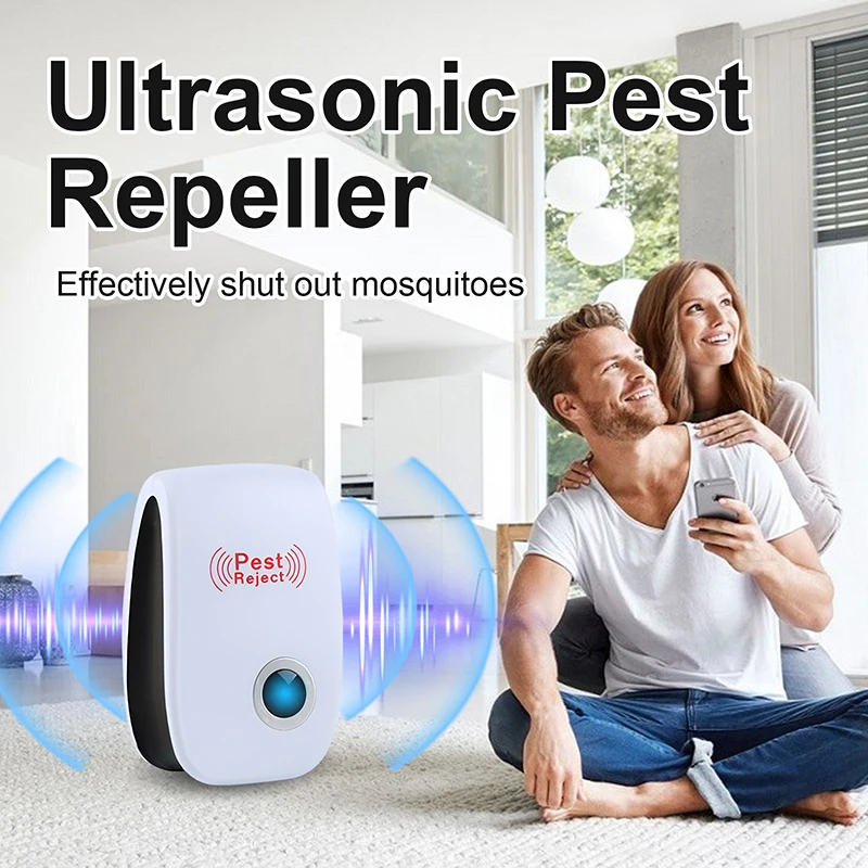 1-8pcs Plug Electric Ultrasonic Anti Mosquito Rodent Control Indoor Insect Killer Zapper Repellent Plug US European Standard thumbnail 4