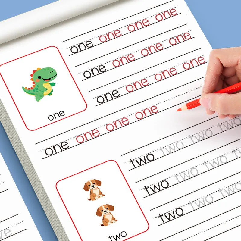 32-Page Children's Handwriting Practice Book, English Alphabet Letters, Tracing and Writing Pen Control Training Book, Children's Early Education Workbook, Learning to Write, Suitable for Home and School Writing Aids thumbnail 5