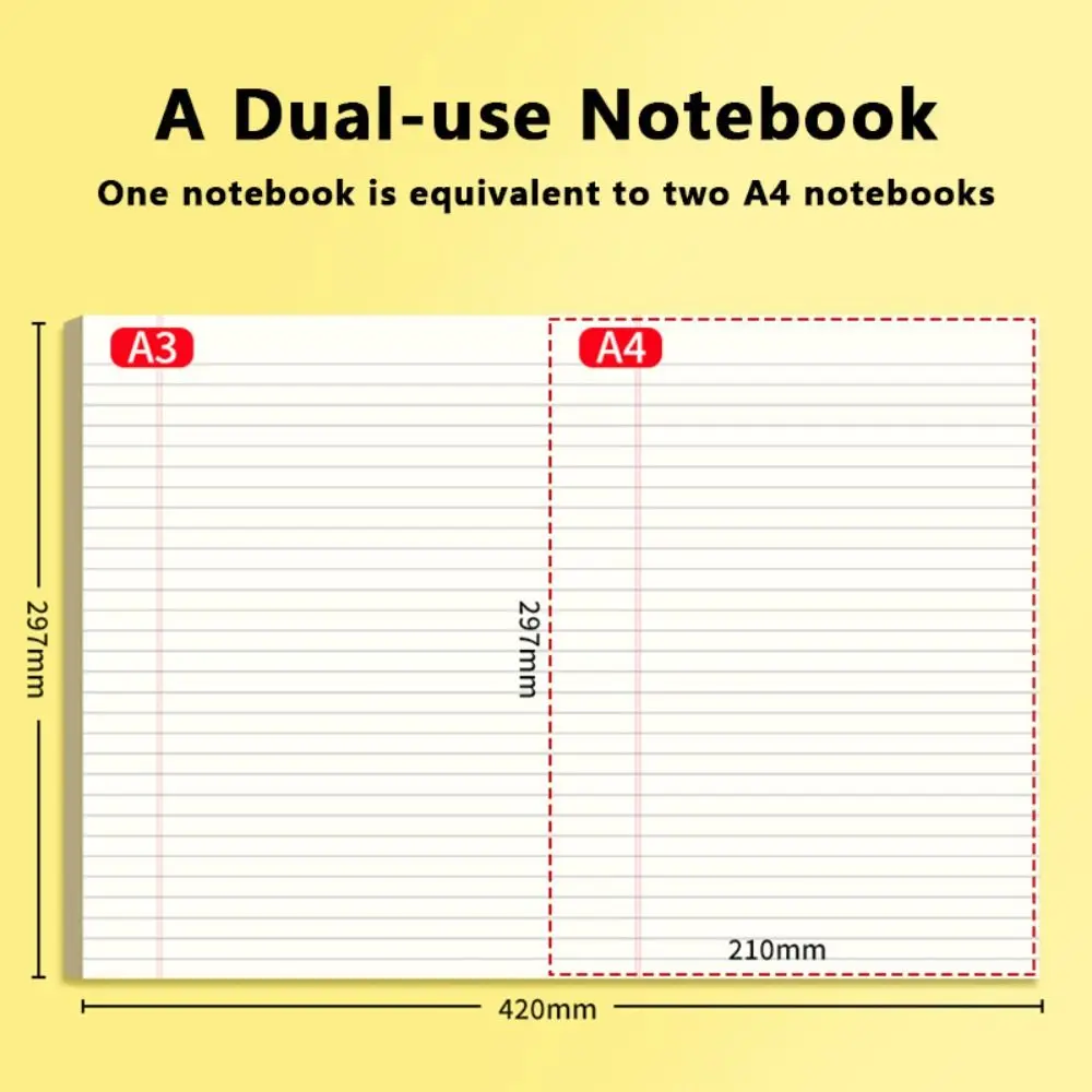 50sheets Multi-functional A3 A3 Notebook Mind Map Planning Tearable Draft Paper Students Writing Notepad Student thumbnail 6