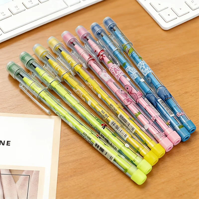 4 Sharpen-Free Missile Pencils and 40 Refills, Suitable for Classroom Rewards, Learning, Office Work, Drawing, Writing, and New Year Gifts thumbnail 2